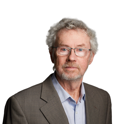 Portrait of older man with glasses and blazer